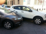 بالصور: إصابة طفيفة لشخصين بحادث طرق في مدينة يافا 